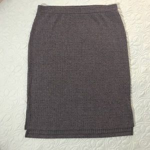APT. 9 Gray Pencil Midi Skirt Size Large